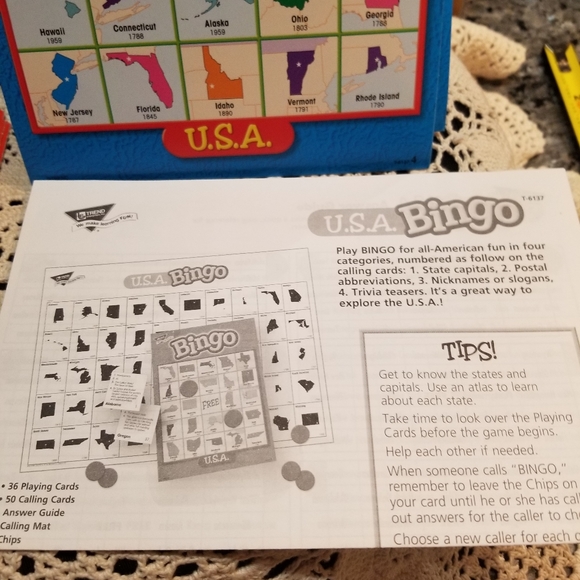 Bingo USA States game EUC - Picture 10 of 13